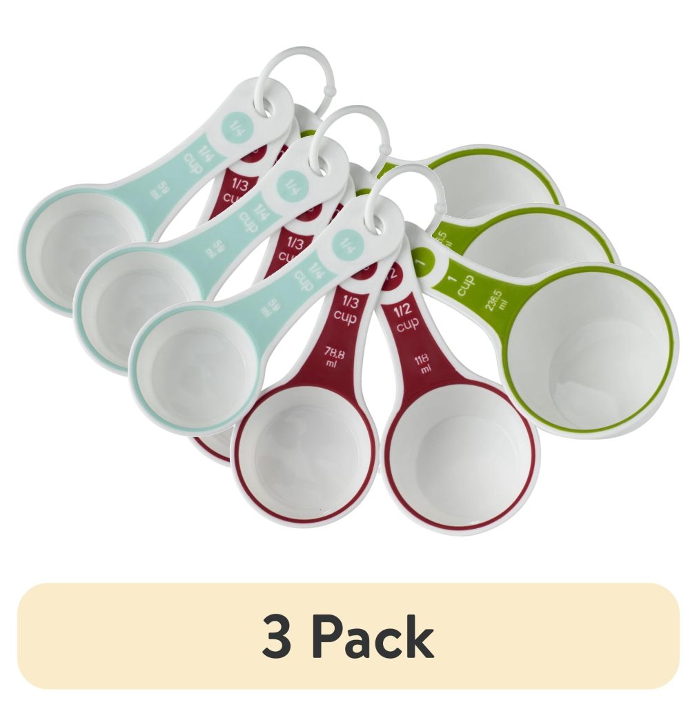 (3 pack) PROfreshionals 4-Piece Measuring Cups Set, Multicolor